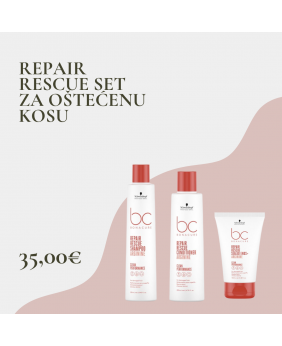 Repair rescue paket proizvoda za oštećenu kosu